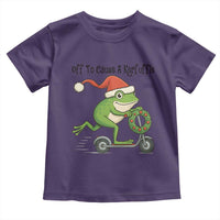 Off To Cause A Kerfuffle Toddler T Shirt Funny Frog Christmas Meme Weirdcore - Wonder Print Shop