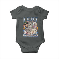 Funny Cat Meme Baby Onesie I Eat Microplastics - Wonder Print Shop