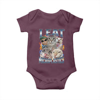 Funny Cat Meme Baby Onesie I Eat Microplastics - Wonder Print Shop