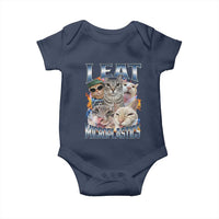 Funny Cat Meme Baby Onesie I Eat Microplastics - Wonder Print Shop