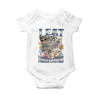 Funny Cat Meme Baby Onesie I Eat Microplastics - Wonder Print Shop