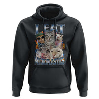 Funny Cat Meme Hoodie I Eat Microplastics - Wonder Print Shop