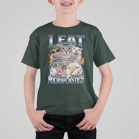 Funny Cat Meme T Shirt For Kid I Eat Microplastics - Wonder Print Shop
