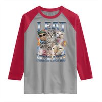 Funny Cat Meme Raglan Shirt I Eat Microplastics - Wonder Print Shop