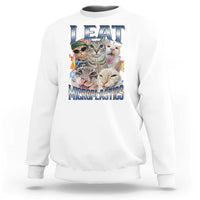 Funny Cat Meme Sweatshirt I Eat Microplastics - Wonder Print Shop