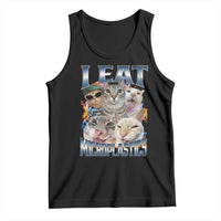 Funny Cat Meme Tank Top I Eat Microplastics - Wonder Print Shop