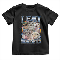 Funny Cat Meme Toddler T Shirt I Eat Microplastics - Wonder Print Shop