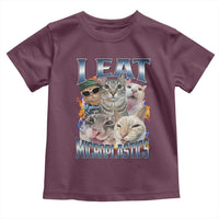 Funny Cat Meme Toddler T Shirt I Eat Microplastics - Wonder Print Shop