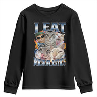Funny Cat Meme Youth Sweatshirt I Eat Microplastics - Wonder Print Shop