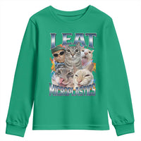 Funny Cat Meme Youth Sweatshirt I Eat Microplastics - Wonder Print Shop