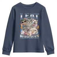 Funny Cat Meme Youth Sweatshirt I Eat Microplastics - Wonder Print Shop
