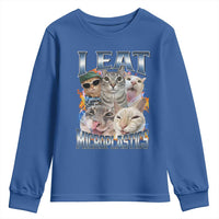 Funny Cat Meme Youth Sweatshirt I Eat Microplastics - Wonder Print Shop