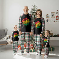 Black Woman Empowerment Plaid Pajama Set The Sun Does Not Ask Permission To Shine - Wonder Print Shop