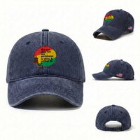 Black Woman Empowerment Washed Cotton Baseball Cap The Sun Does Not Ask Permission To Shine