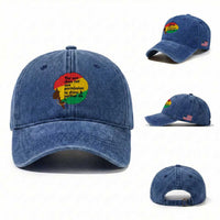 Black Woman Empowerment Washed Cotton Baseball Cap The Sun Does Not Ask Permission To Shine