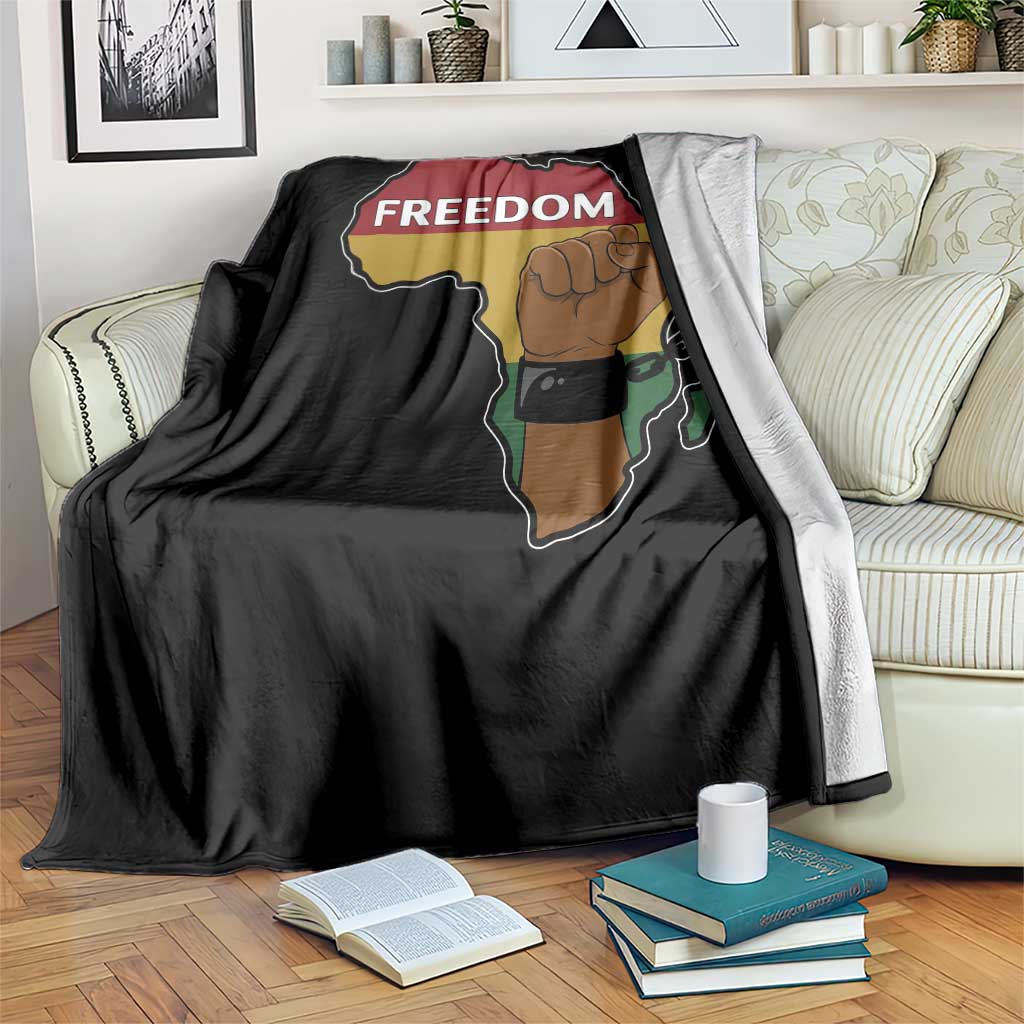Africa Freedom Liberation Black Power Throw Blanket - Wonder Print Shop