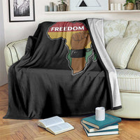 Africa Freedom Liberation Black Power Throw Blanket - Wonder Print Shop