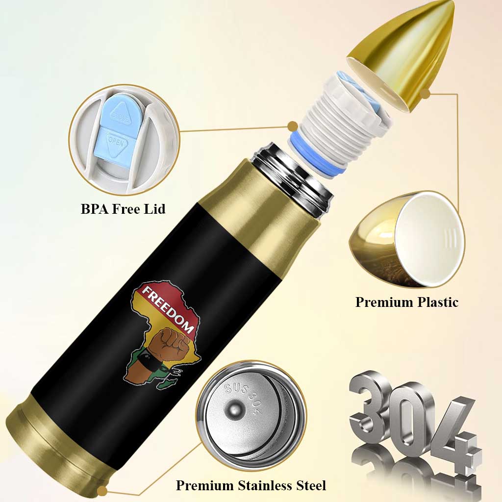 Africa Freedom Liberation Black Power Bullet Tumbler - Wonder Print Shop