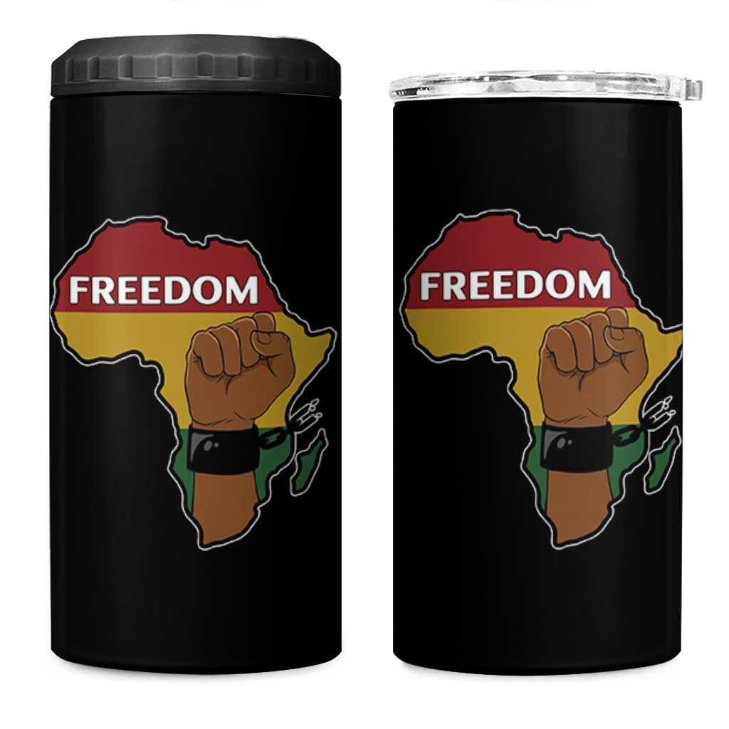 Africa Freedom Liberation Black Power 4 in 1 Can Cooler Tumbler - Wonder Print Shop