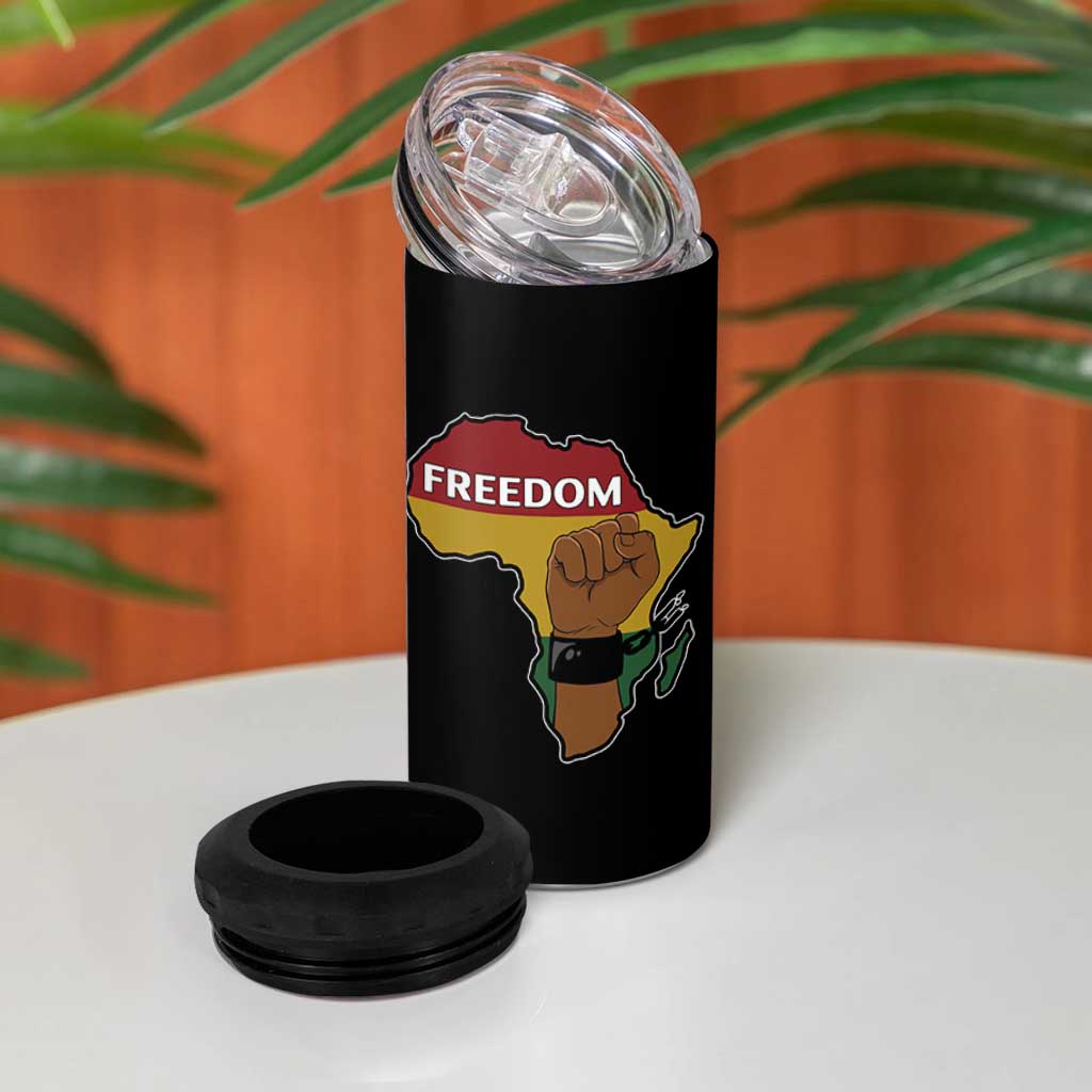 Africa Freedom Liberation Black Power 4 in 1 Can Cooler Tumbler - Wonder Print Shop