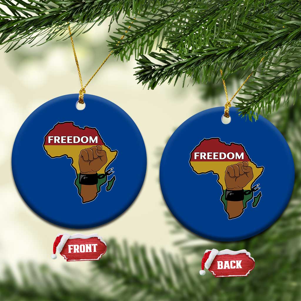 Africa Freedom Liberation Black Power Ceramic Ornament - Wonder Print Shop
