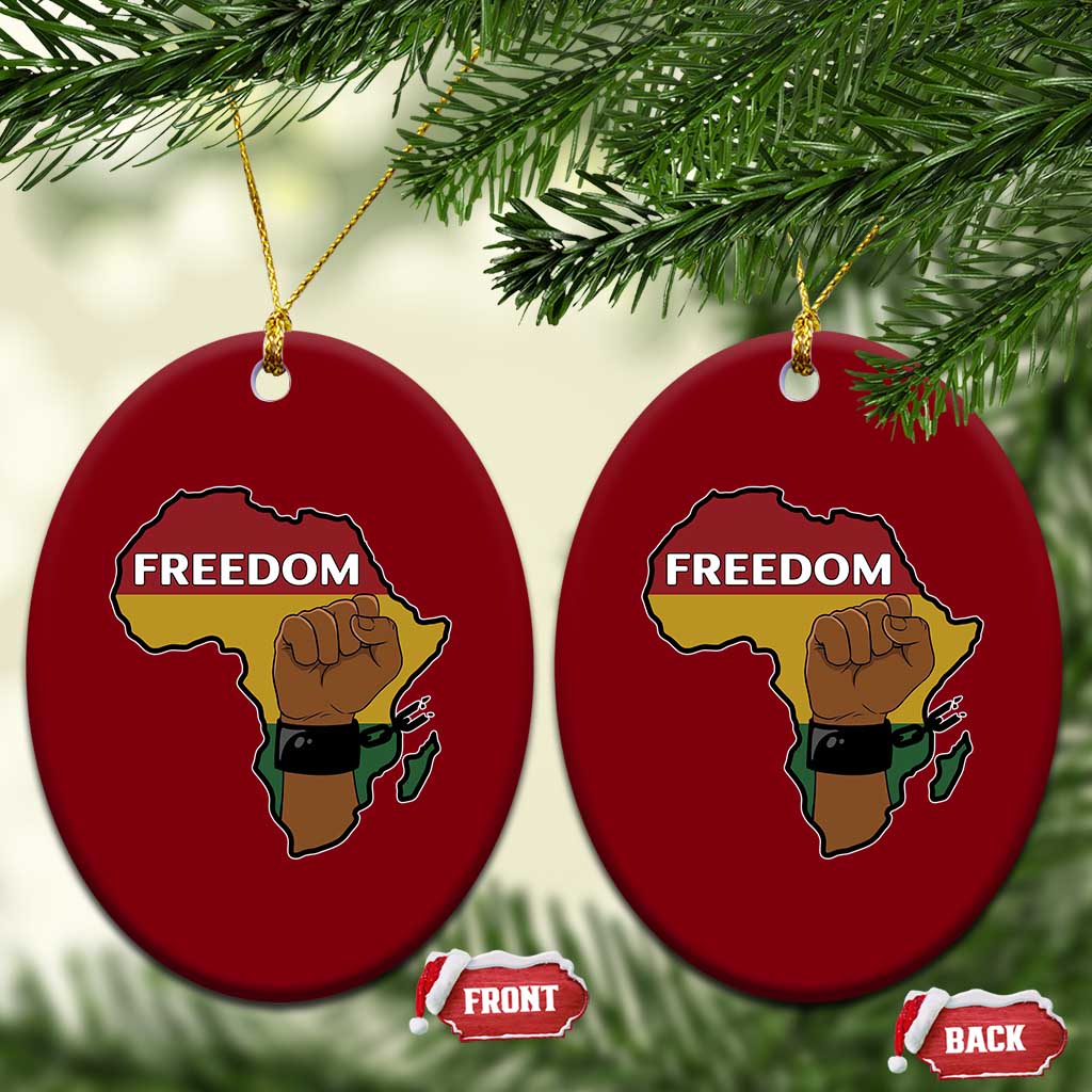 Africa Freedom Liberation Black Power Ceramic Ornament - Wonder Print Shop