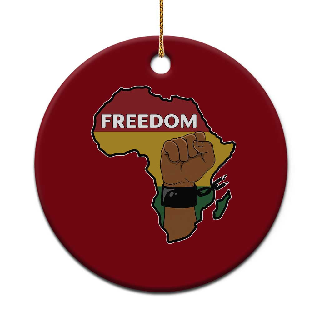 Africa Freedom Liberation Black Power Ceramic Ornament - Wonder Print Shop