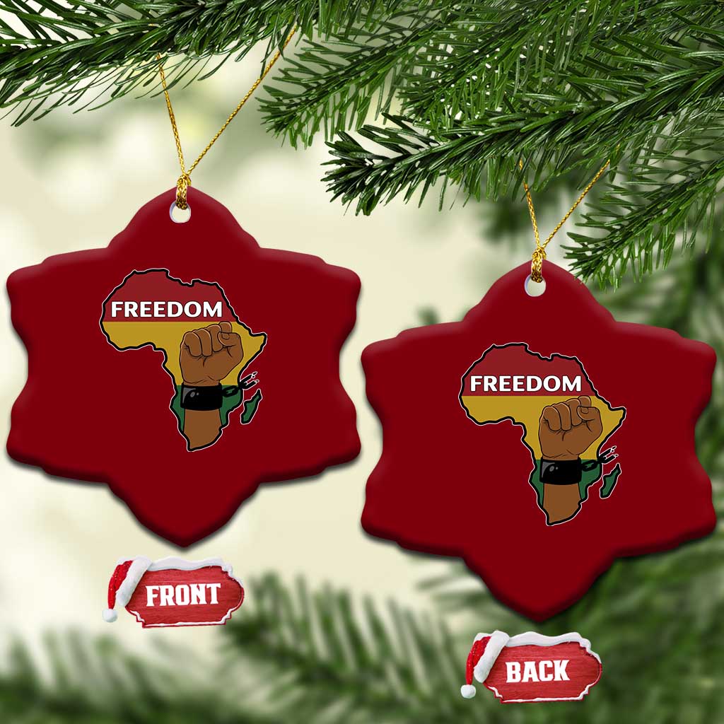 Africa Freedom Liberation Black Power Ceramic Ornament - Wonder Print Shop
