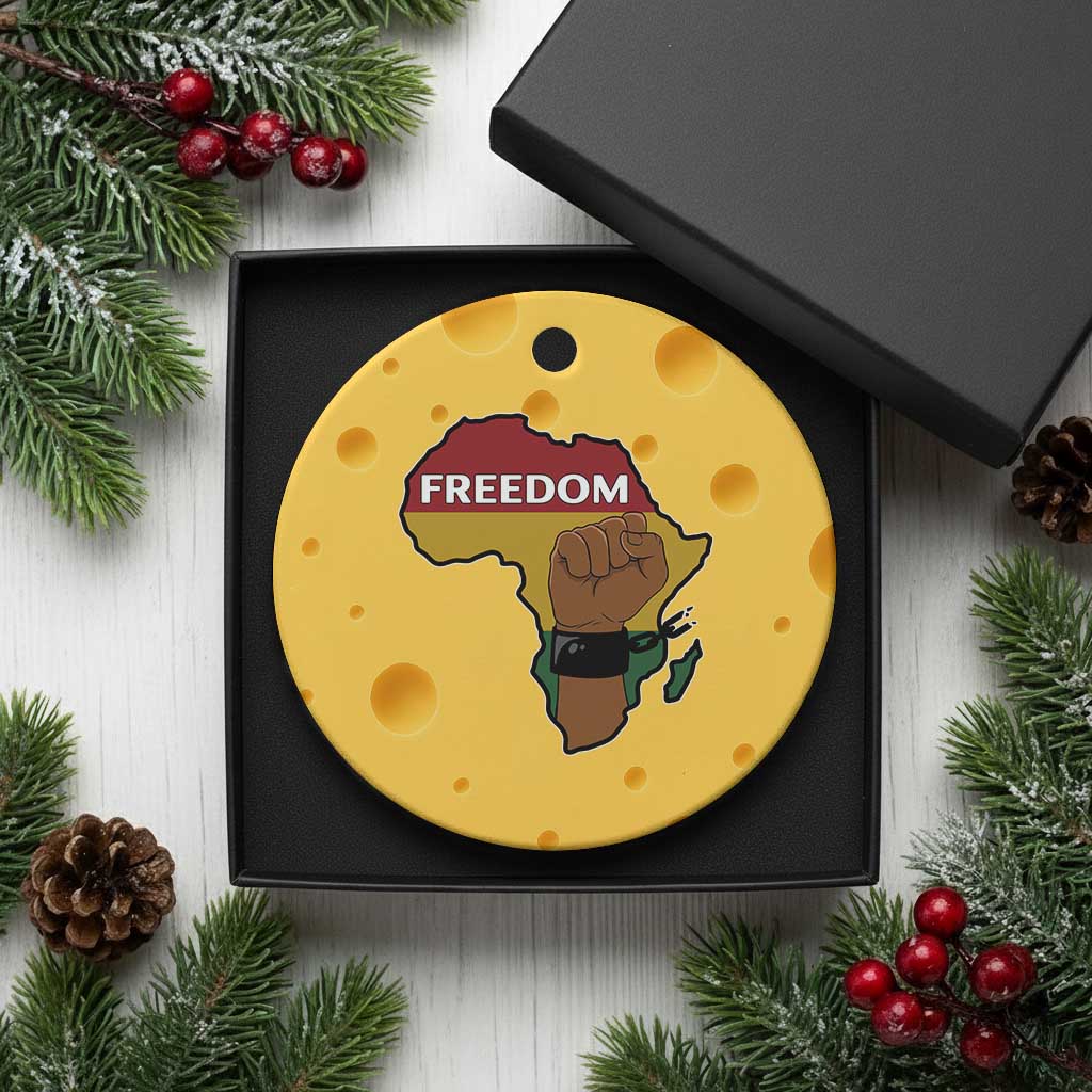 Africa Freedom Liberation Black Power Ceramic Ornament - Wonder Print Shop