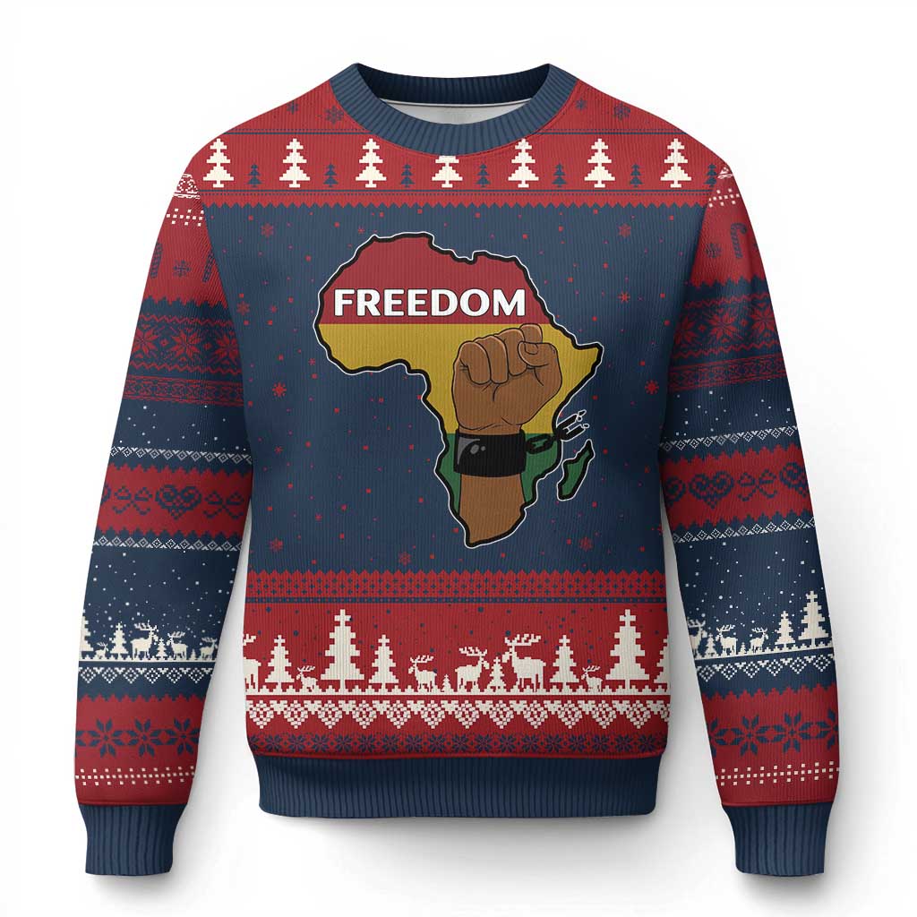 Africa Freedom Liberation Black Power Ugly Christmas Sweater - Wonder Print Shop