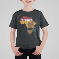 Africa Freedom Liberation Black Power T Shirt For Kid - Wonder Print Shop