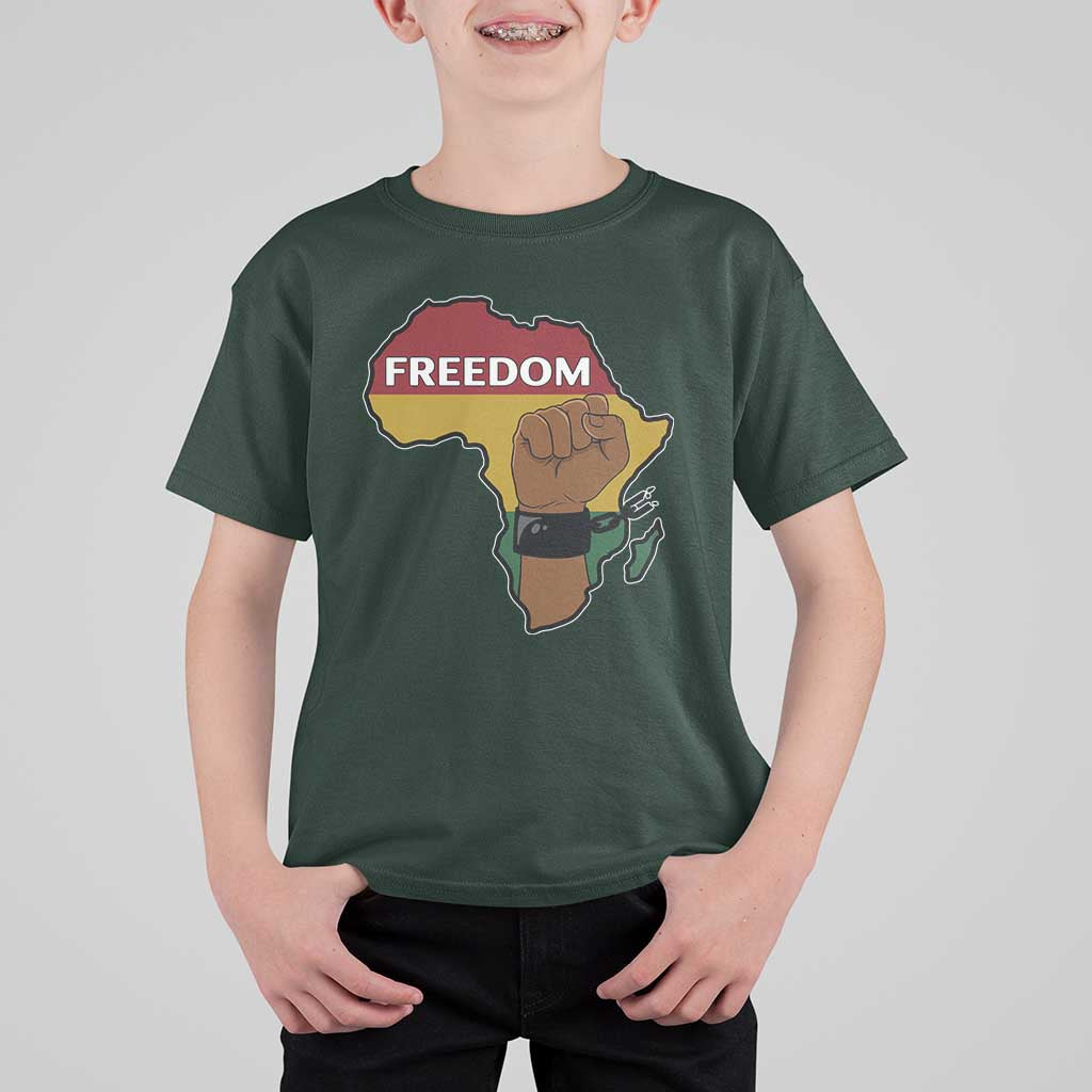 Africa Freedom Liberation Black Power T Shirt For Kid - Wonder Print Shop