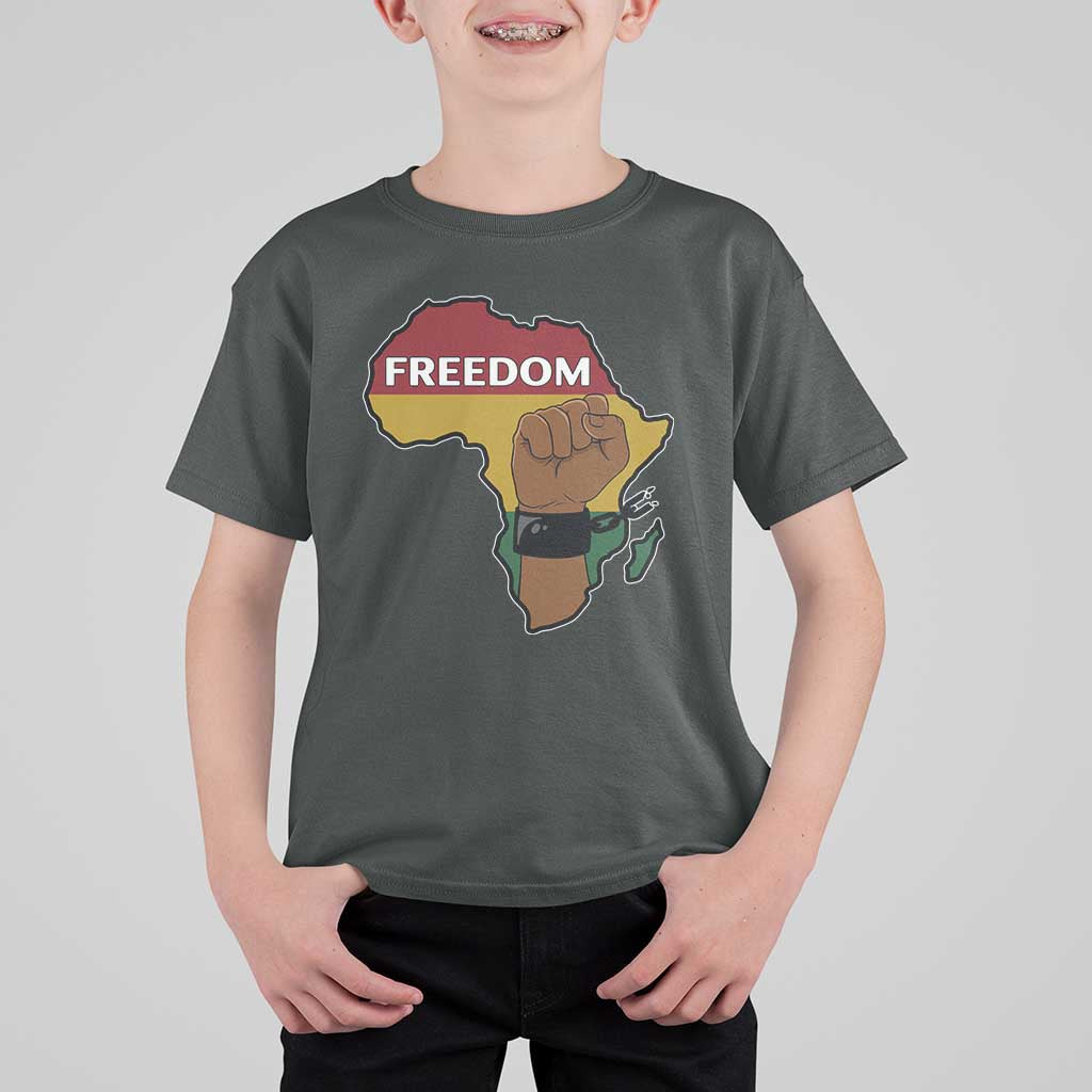 Africa Freedom Liberation Black Power T Shirt For Kid - Wonder Print Shop