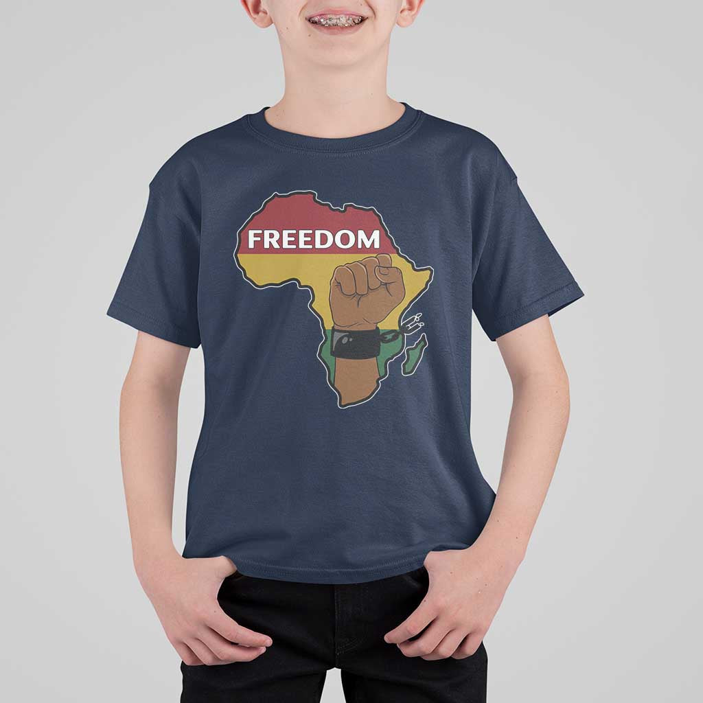 Africa Freedom Liberation Black Power T Shirt For Kid - Wonder Print Shop