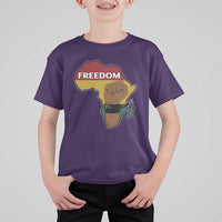 Africa Freedom Liberation Black Power T Shirt For Kid - Wonder Print Shop