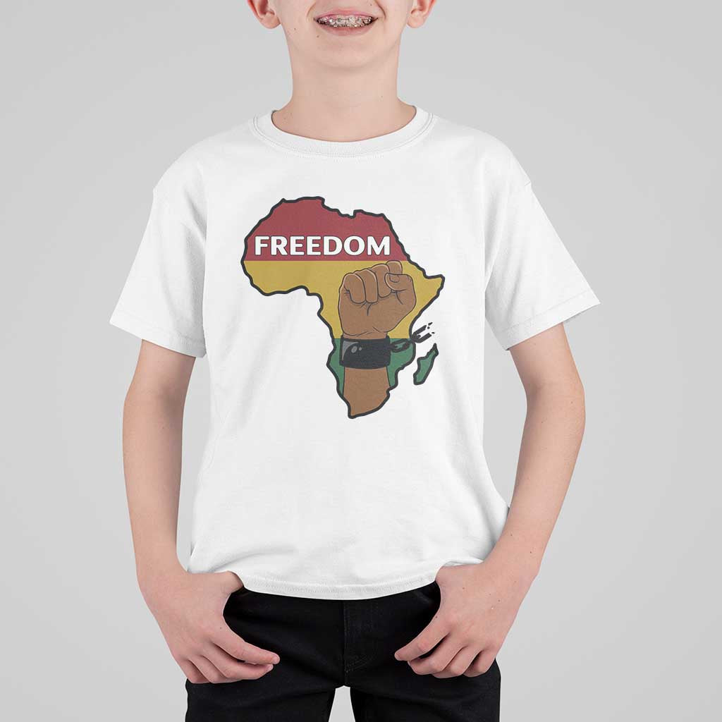 Africa Freedom Liberation Black Power T Shirt For Kid - Wonder Print Shop