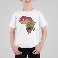Africa Freedom Liberation Black Power T Shirt For Kid - Wonder Print Shop