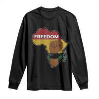 Africa Freedom Liberation Black Power Long Sleeve Shirt - Wonder Print Shop