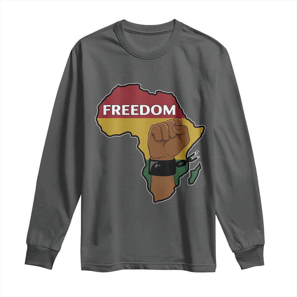 Africa Freedom Liberation Black Power Long Sleeve Shirt - Wonder Print Shop