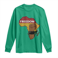Africa Freedom Liberation Black Power Long Sleeve Shirt - Wonder Print Shop