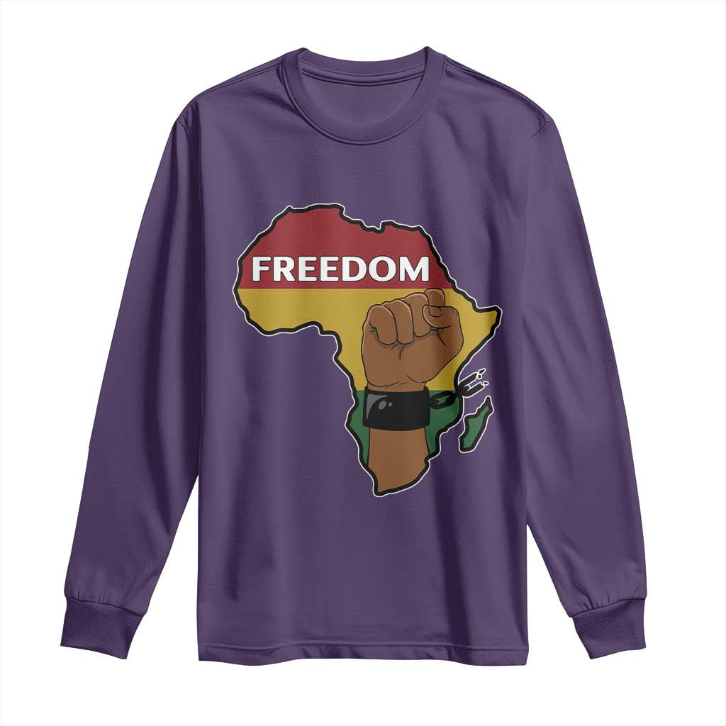 Africa Freedom Liberation Black Power Long Sleeve Shirt - Wonder Print Shop