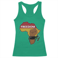 Africa Freedom Liberation Black Power Racerback Tank Top - Wonder Print Shop