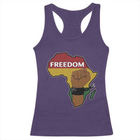 Africa Freedom Liberation Black Power Racerback Tank Top - Wonder Print Shop