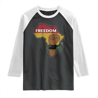 Africa Freedom Liberation Black Power Raglan Shirt - Wonder Print Shop
