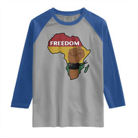 Africa Freedom Liberation Black Power Raglan Shirt - Wonder Print Shop