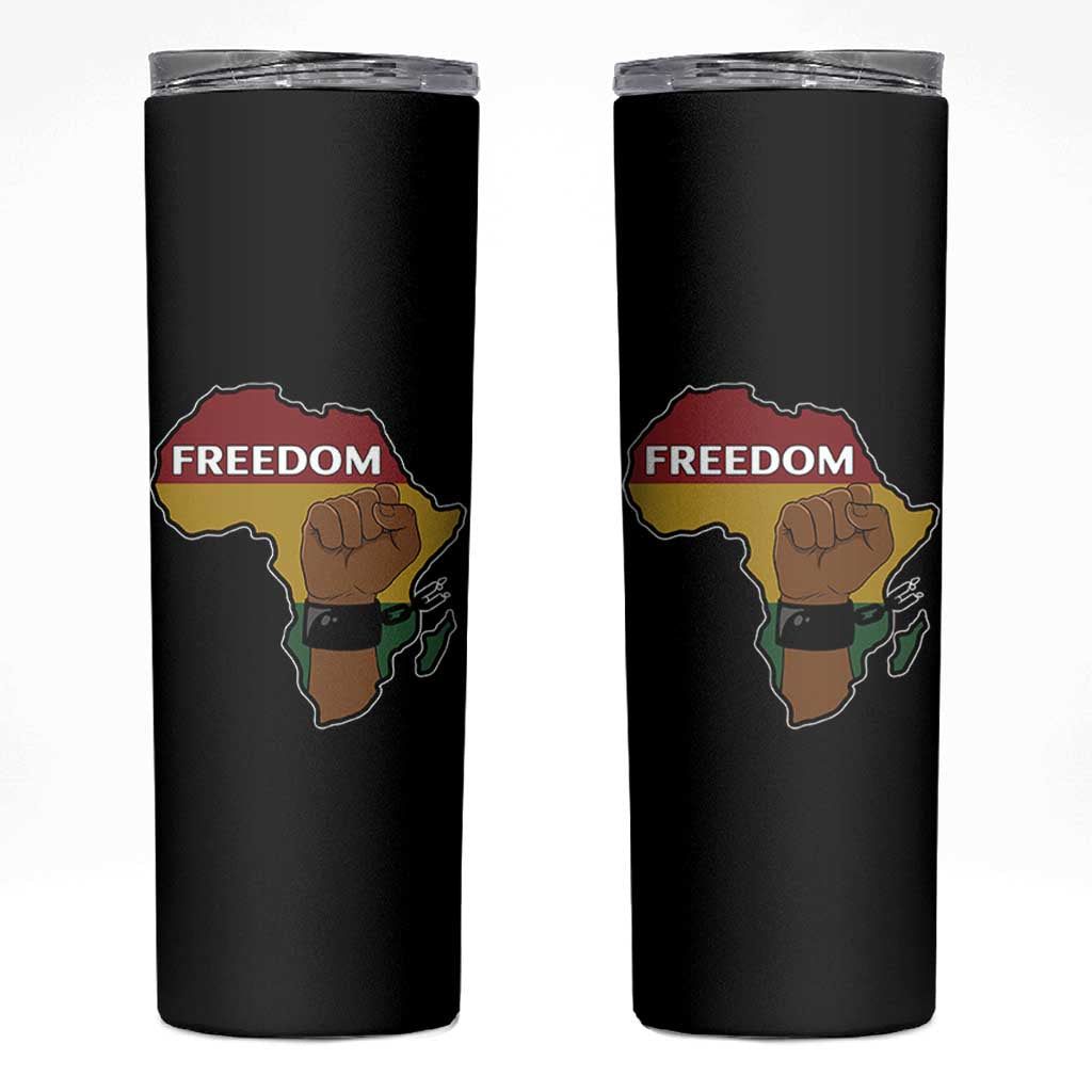 Africa Freedom Liberation Black Power Skinny Tumbler - Wonder Print Shop