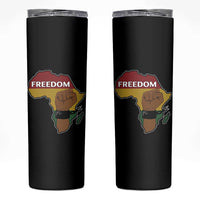 Africa Freedom Liberation Black Power Skinny Tumbler - Wonder Print Shop