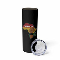 Africa Freedom Liberation Black Power Skinny Tumbler - Wonder Print Shop