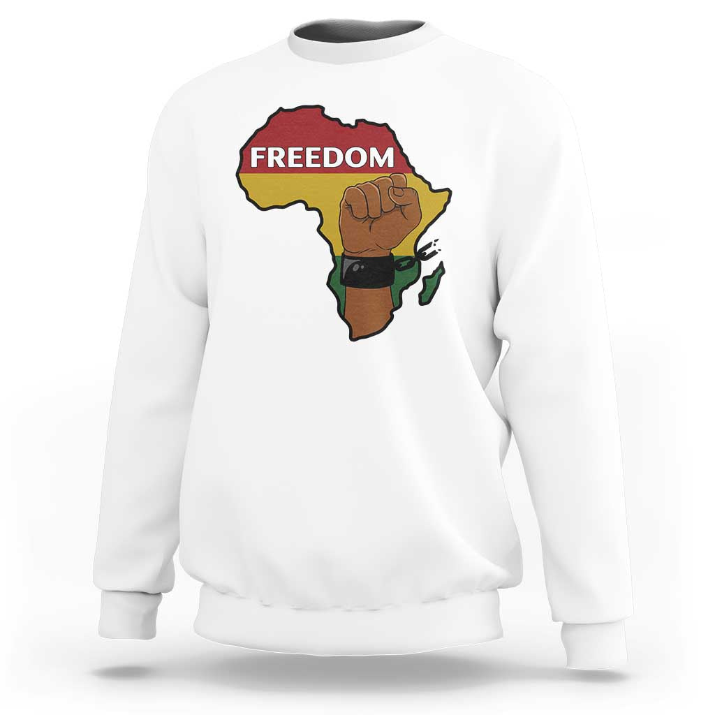 Africa Freedom Liberation Black Power Sweatshirt - Wonder Print Shop