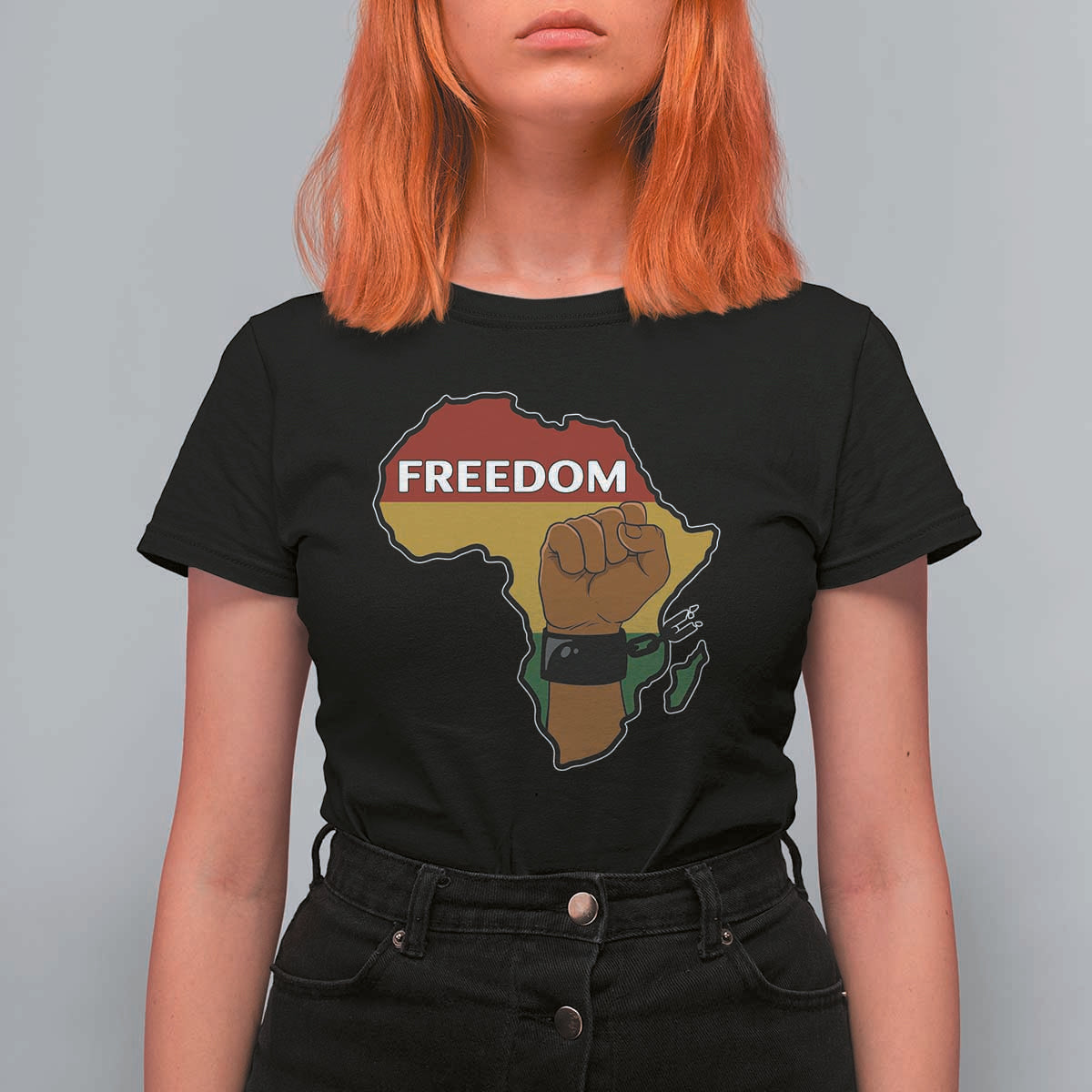 Africa Freedom Liberation Black Power T Shirt For Women - Wonder Print Shop